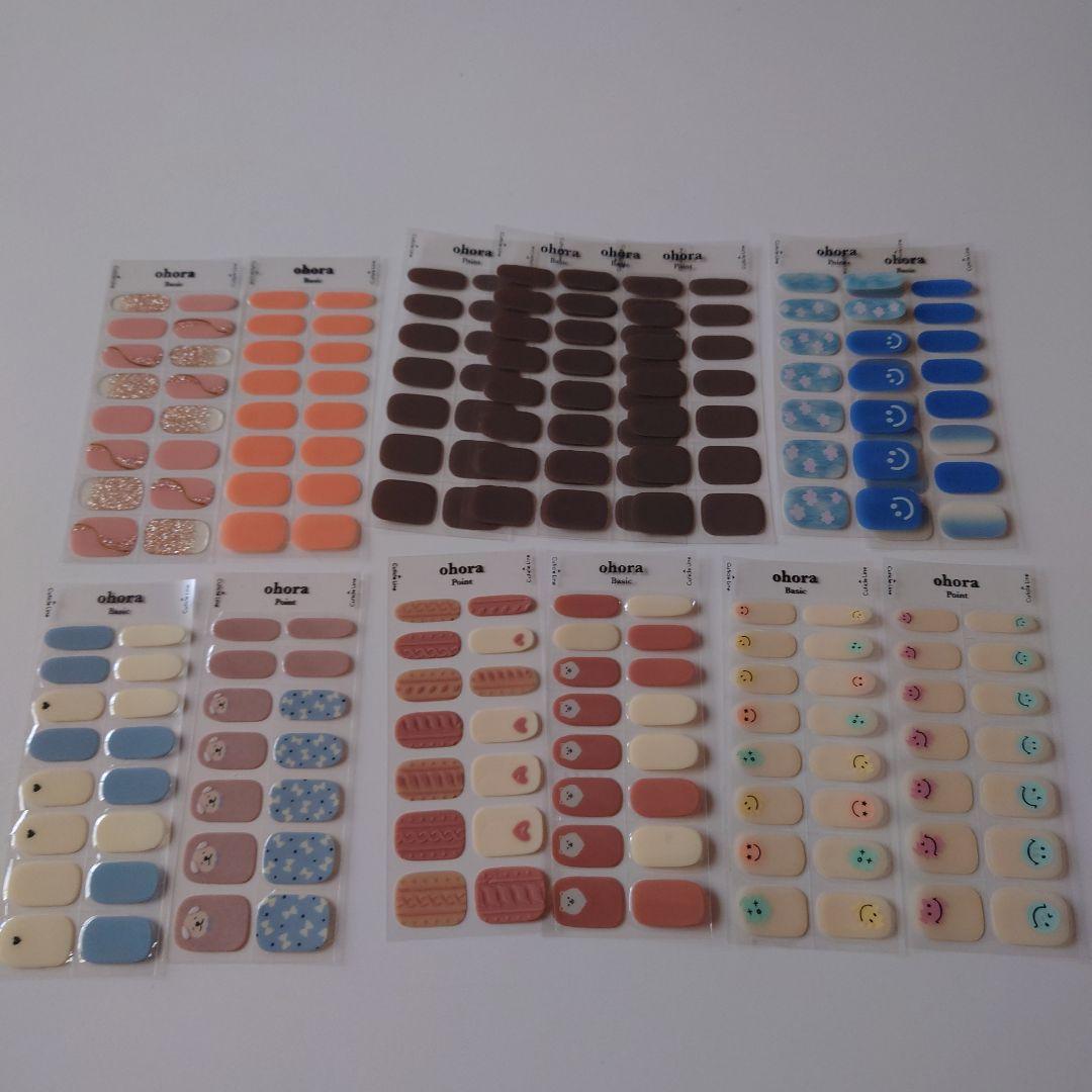 ohora ネイルシール セット 多色まとめ売り新古100シート