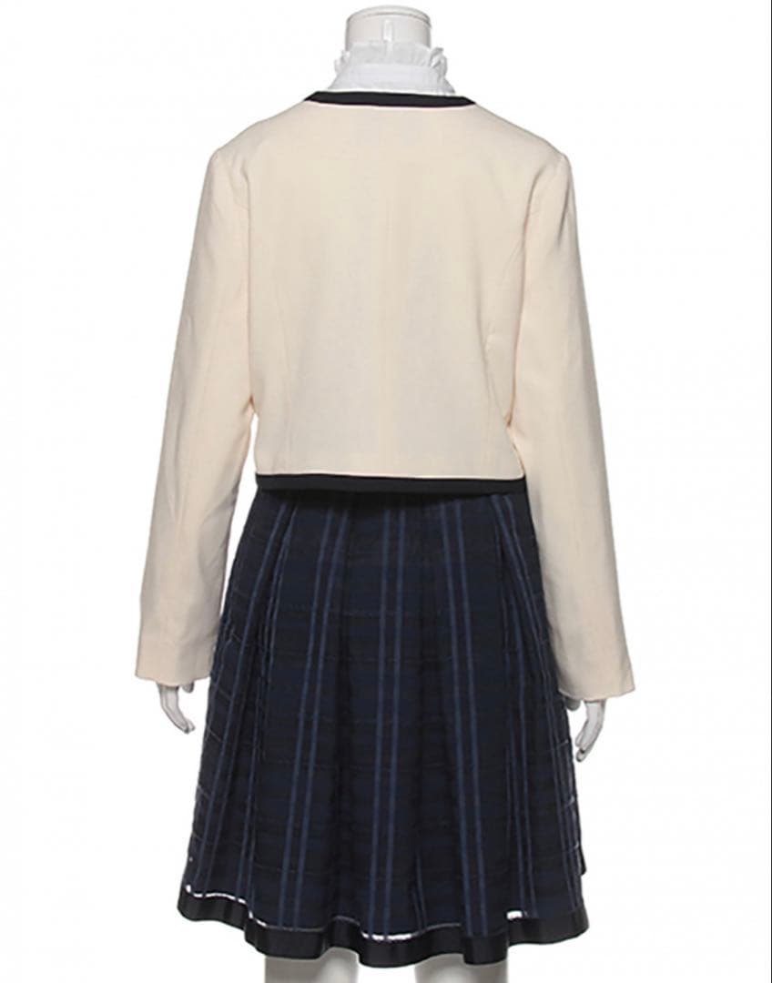 【新品】メゾ ピアノ ジュニア 165 ノーカラージャケット×スカート4点セット