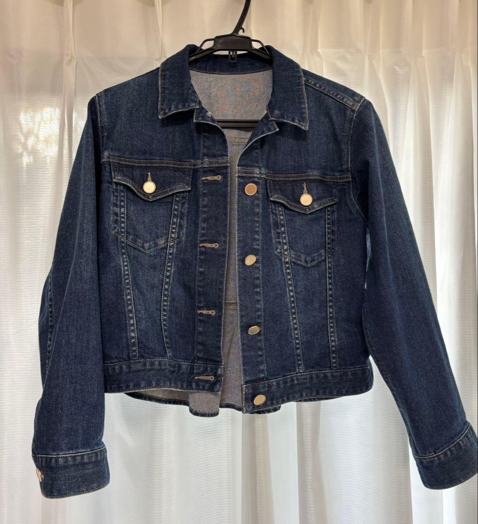 アナイ　ストレッチデニムペプラムジャケット　38