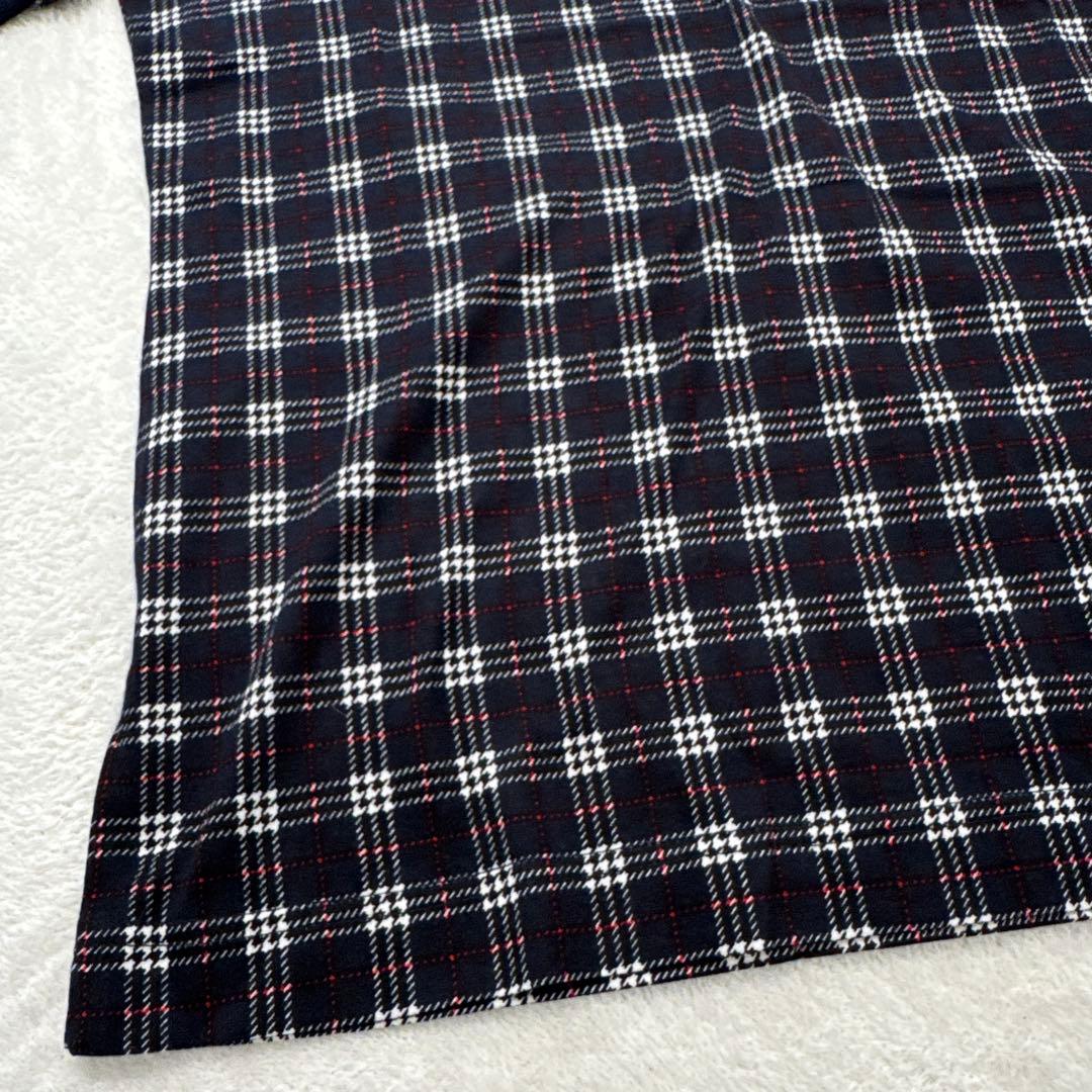 新品未使用 バーバリーズ ポロシャツ 金ボタン ノバチェック ネイビー 収縮性
