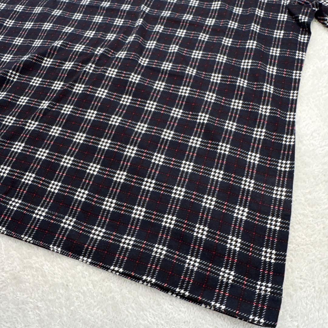 新品未使用 バーバリーズ ポロシャツ 金ボタン ノバチェック ネイビー 収縮性