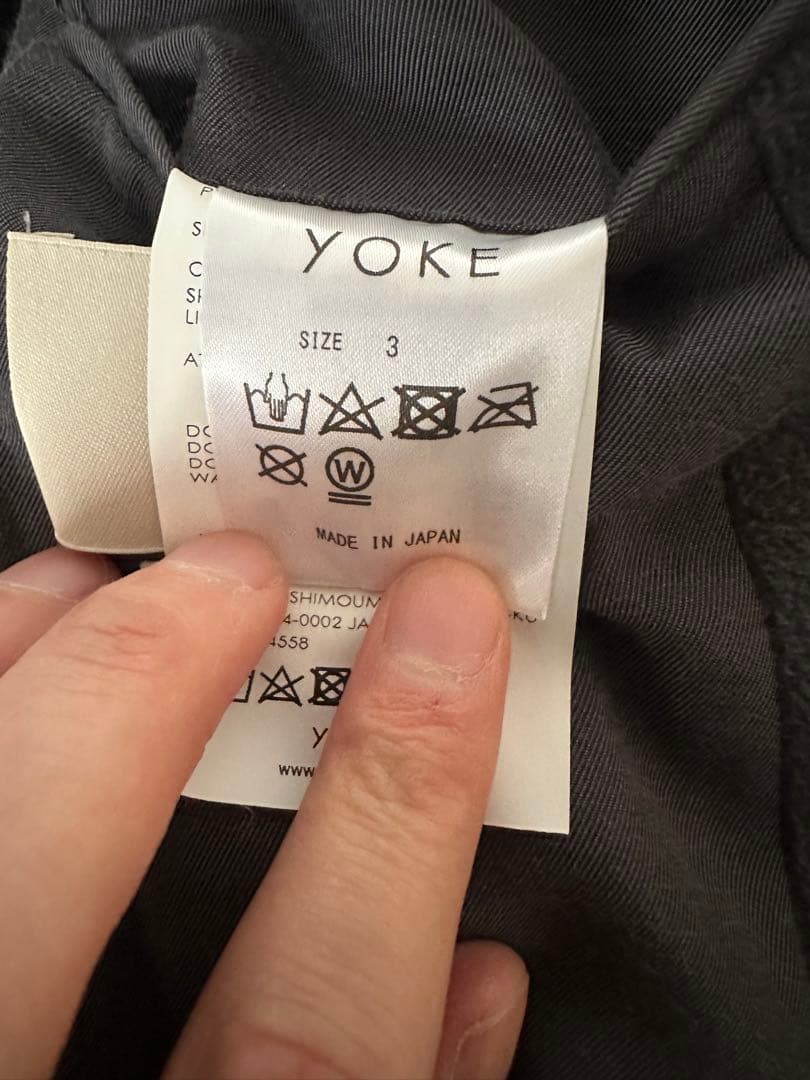 イ*ク様 YOKE OVERSIZED DOUBLE BREASTE HALF