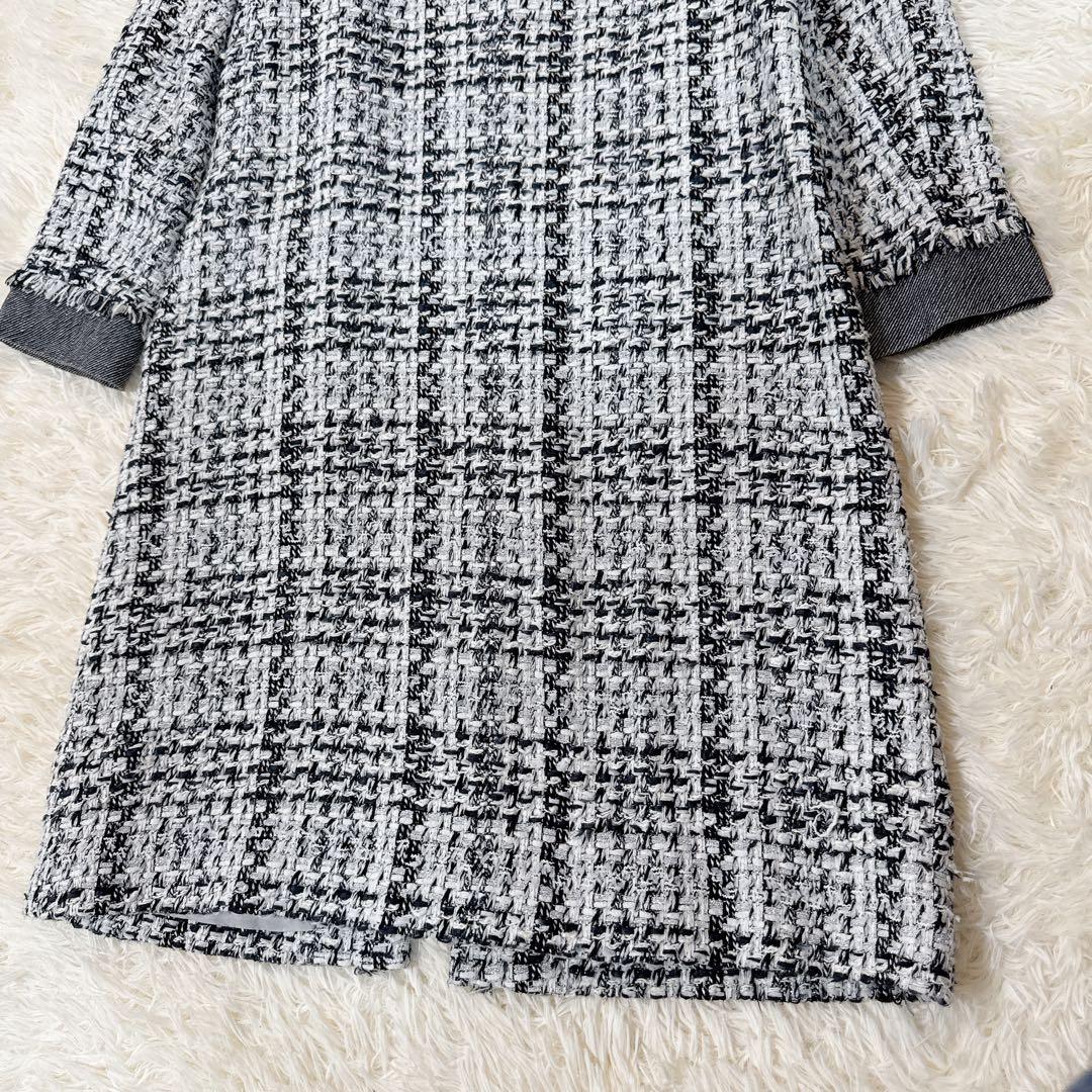 GRACE Class JULES TOURNIER社 ツイードノーカラーコート