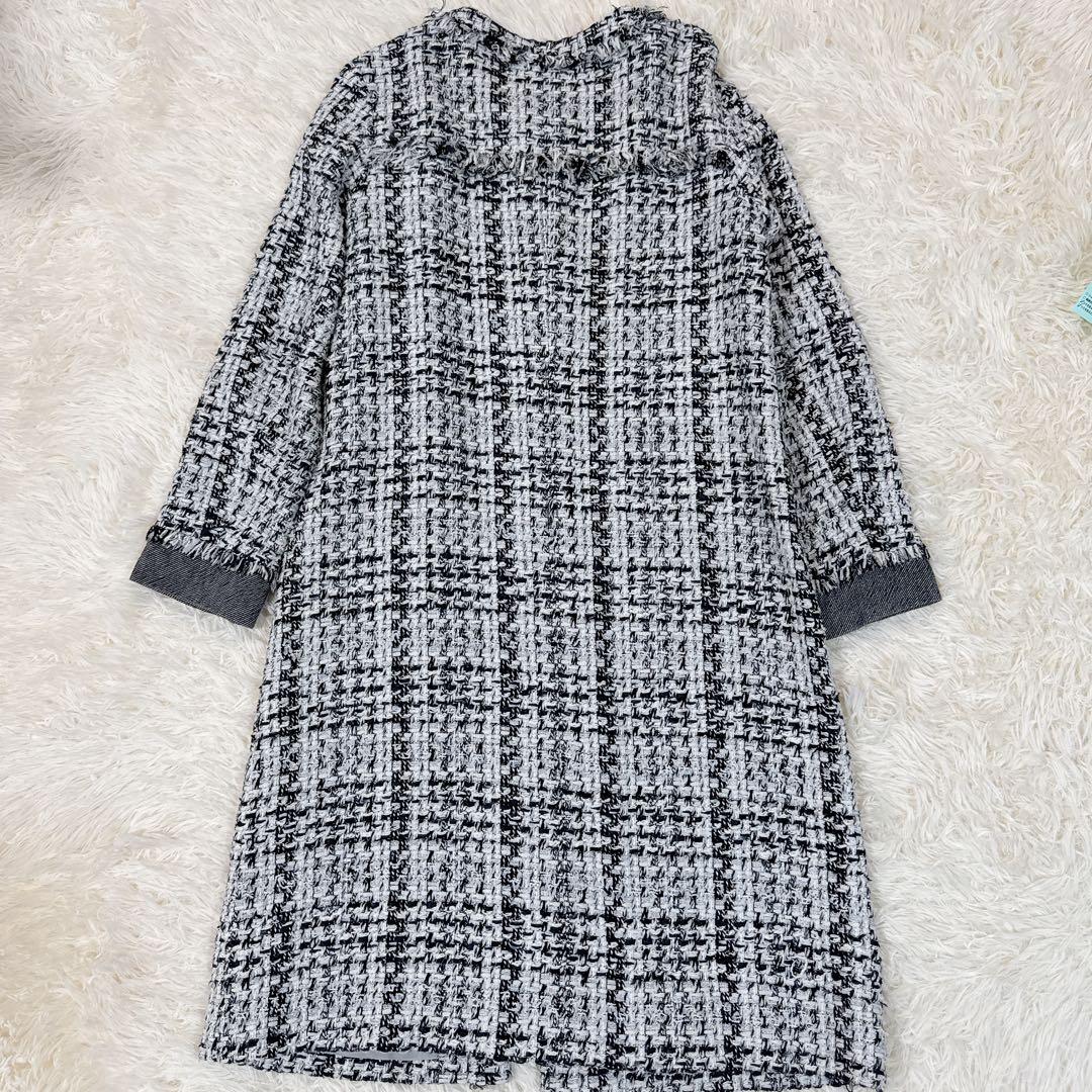 GRACE Class JULES TOURNIER社 ツイードノーカラーコート