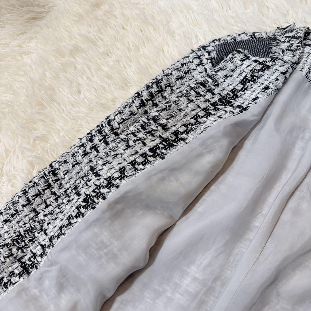 GRACE Class JULES TOURNIER社 ツイードノーカラーコート