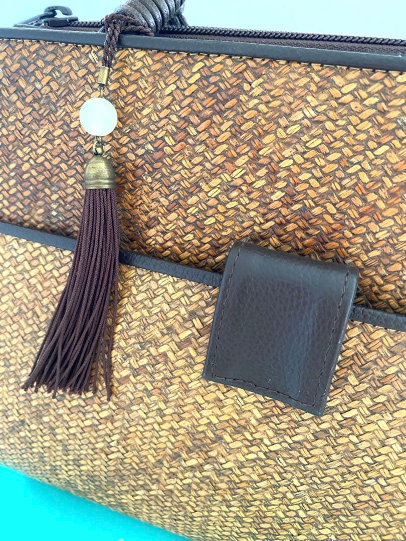 和装 バッグ 銀座 ぜん屋　レディース　着物　あじろ編み　籠バッグ