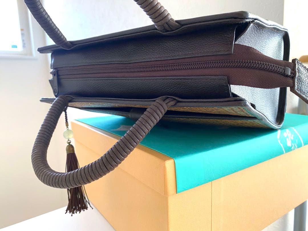 和装 バッグ 銀座 ぜん屋　レディース　着物　あじろ編み　籠バッグ