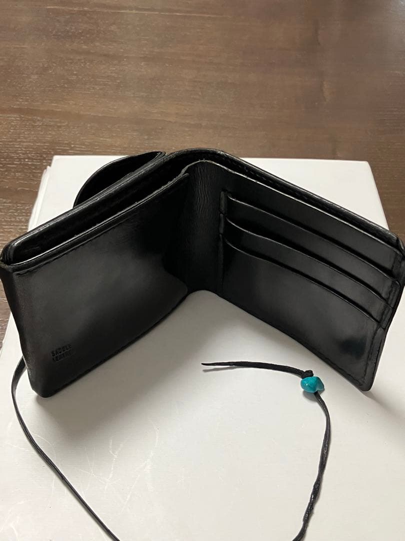 有名委託店モンテカルロカスタムgoros2つ折り財布カスタム（黒）