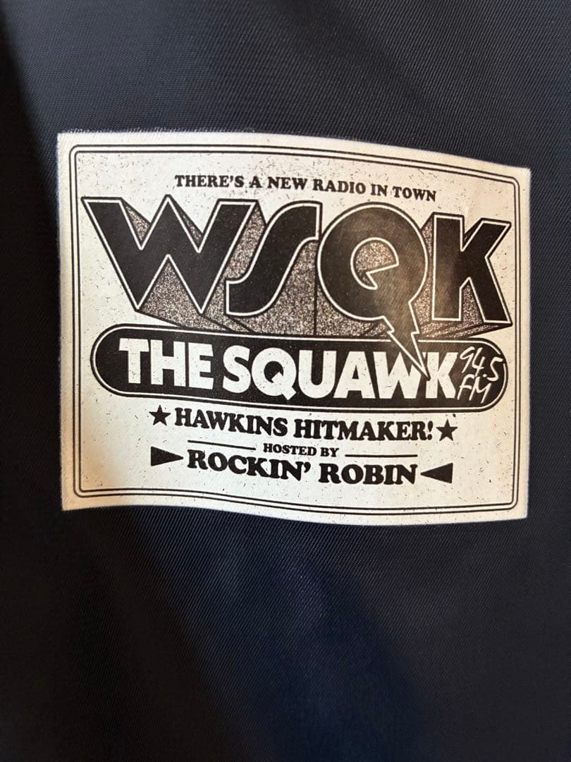 1度使用のみ ニコアンド ストレンジャーシングス コーチジャケット ネイビー