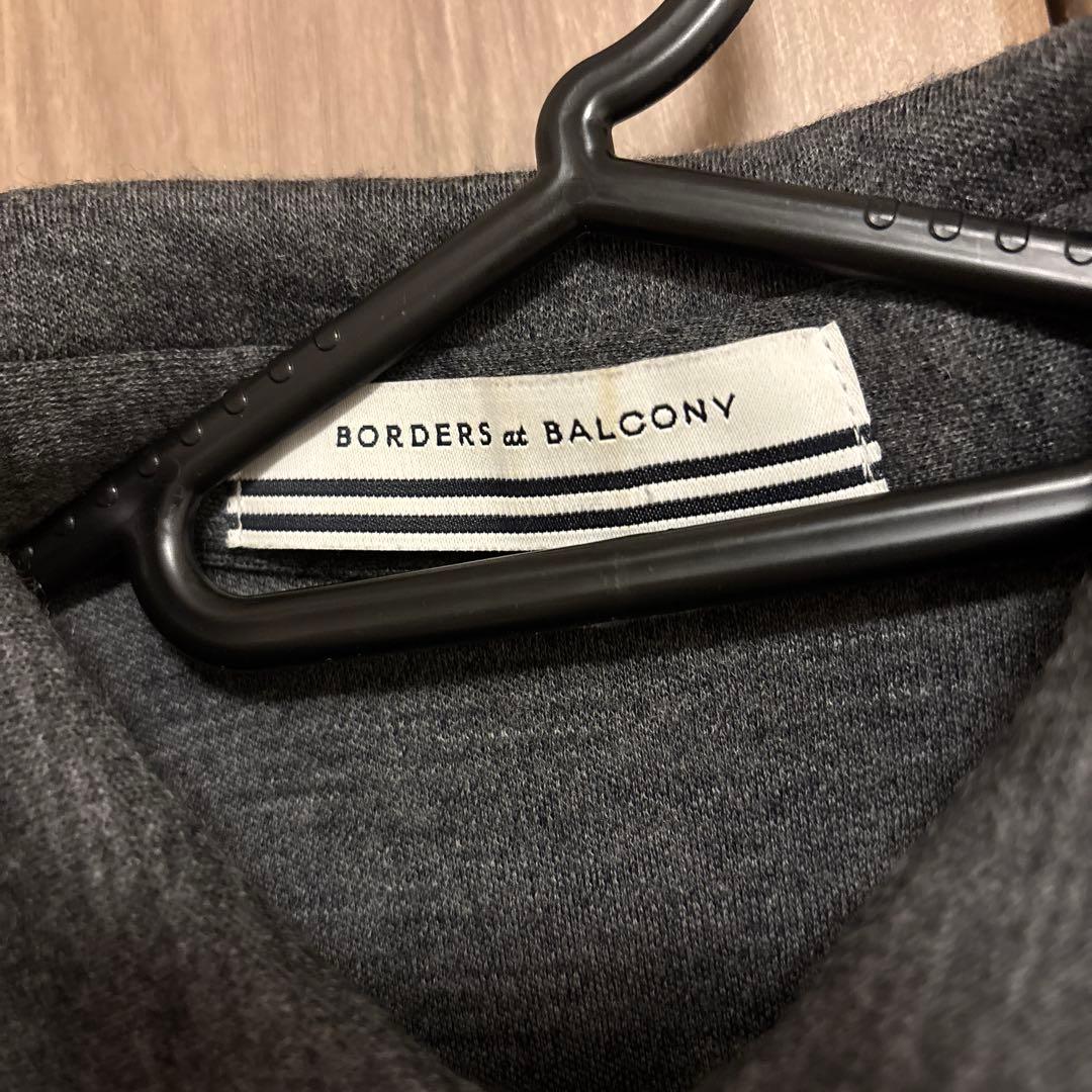 【ボーダーズアットバルコニー】ワンピース　ウール　グレー　シャツドレス　38