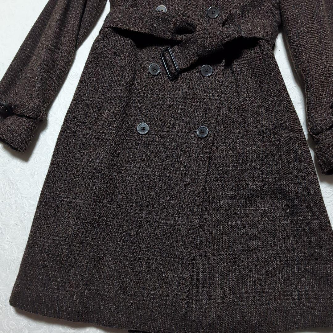 Margaret Howel ブラウン ウール混紡 トレンチコート