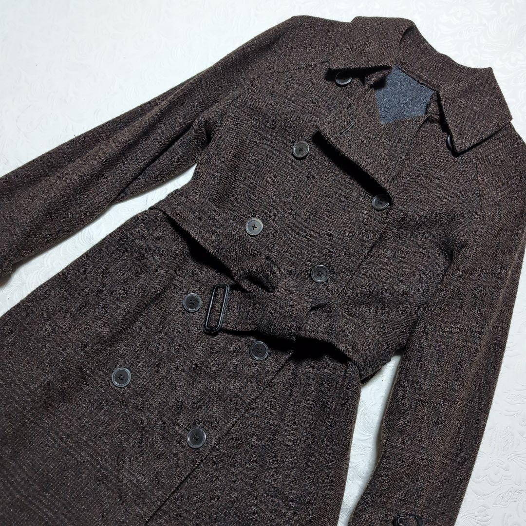 Margaret Howel ブラウン ウール混紡 トレンチコート