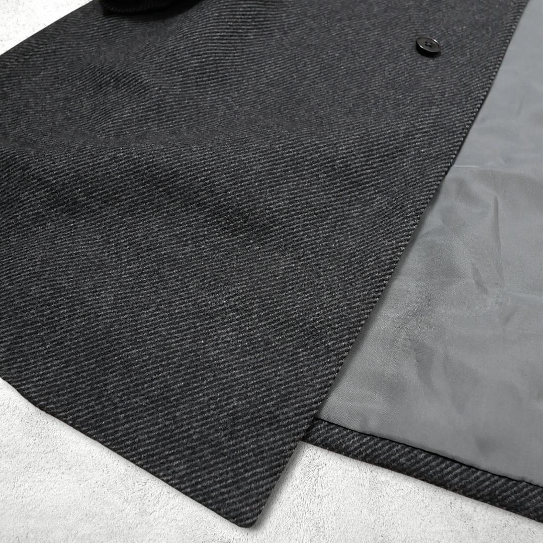 90s【ストラスブルゴ】DRAPERS チェスターコート XL相当 伊生地ウール