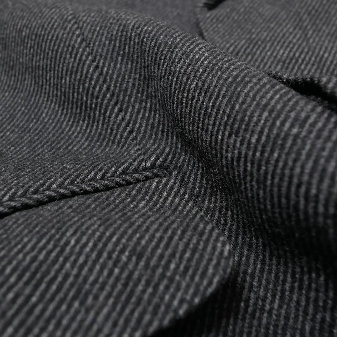 90s【ストラスブルゴ】DRAPERS チェスターコート XL相当 伊生地ウール