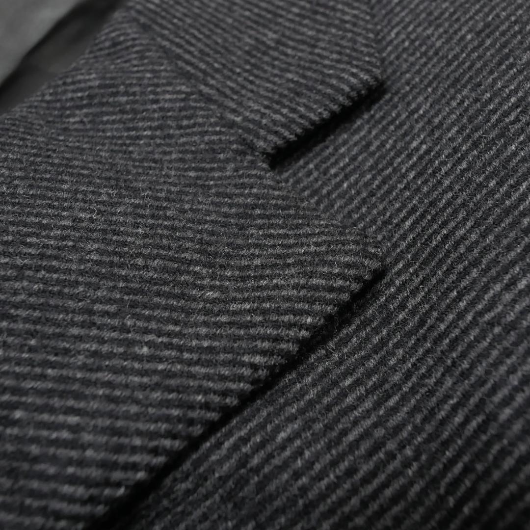 90s【ストラスブルゴ】DRAPERS チェスターコート XL相当 伊生地ウール