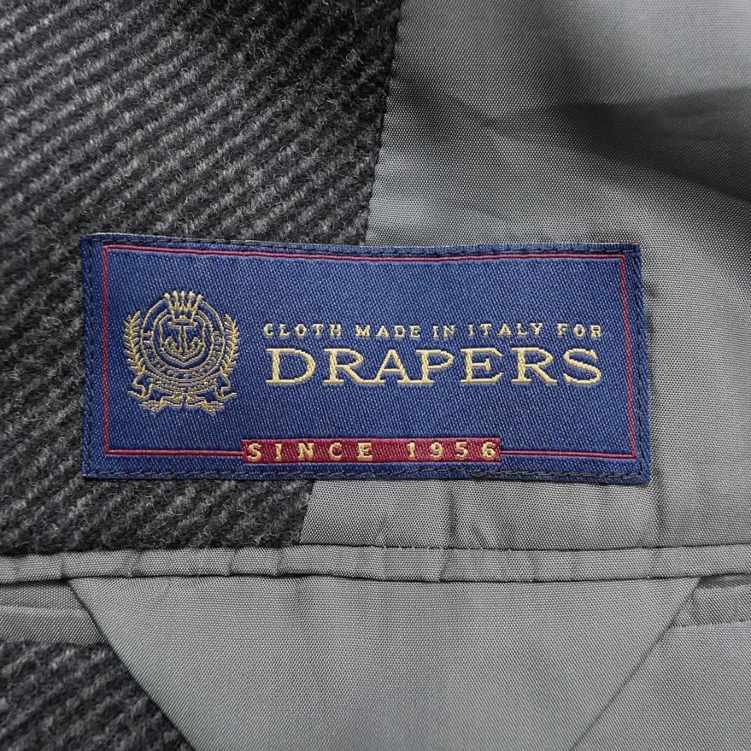 90s【ストラスブルゴ】DRAPERS チェスターコート XL相当 伊生地ウール