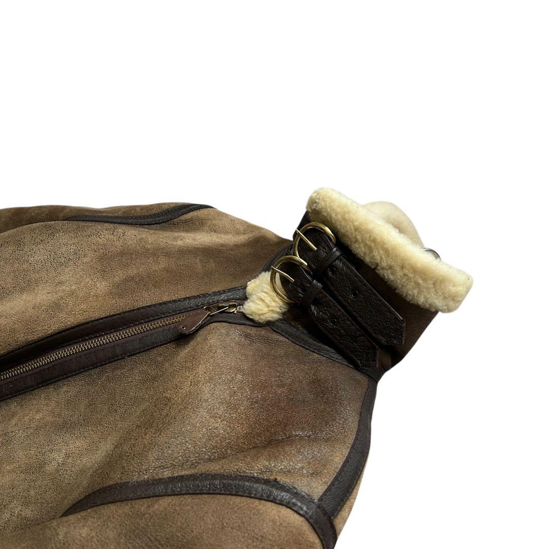 schott B-3 ムートン ボア レザー ジャケット フライトジャケット