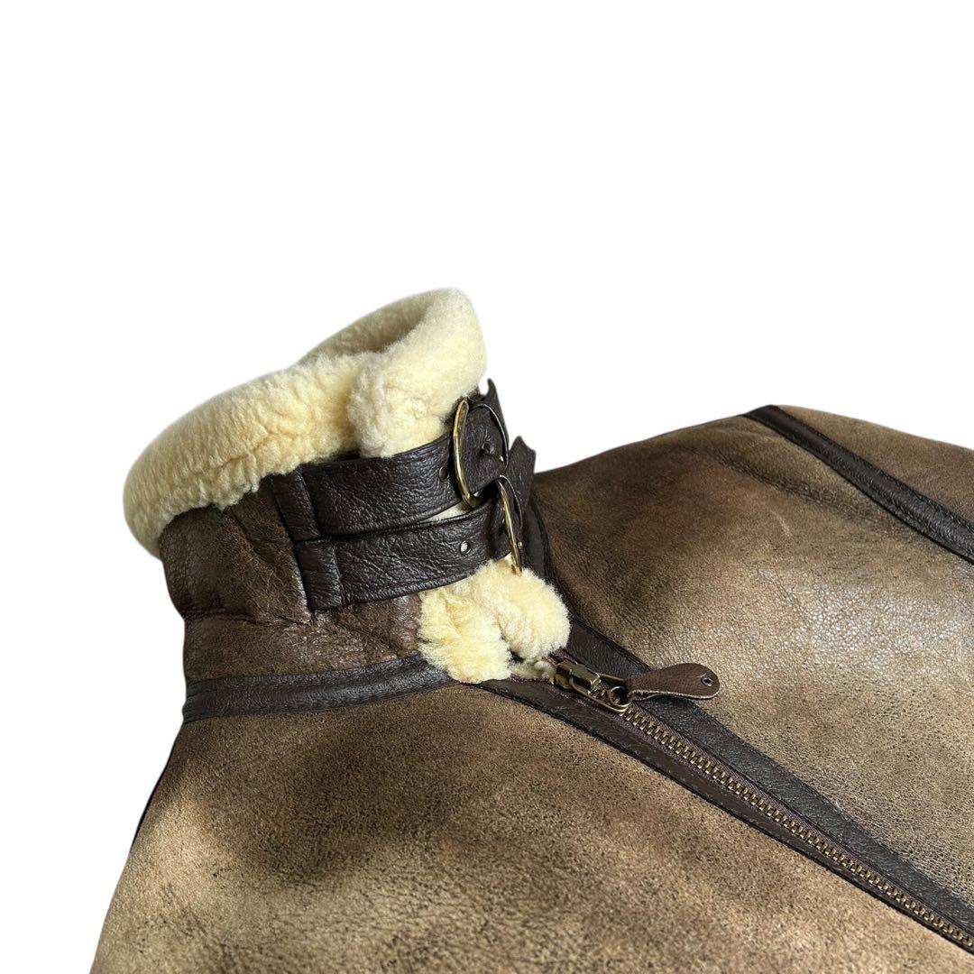 schott B-3 ムートン ボア レザー ジャケット フライトジャケット