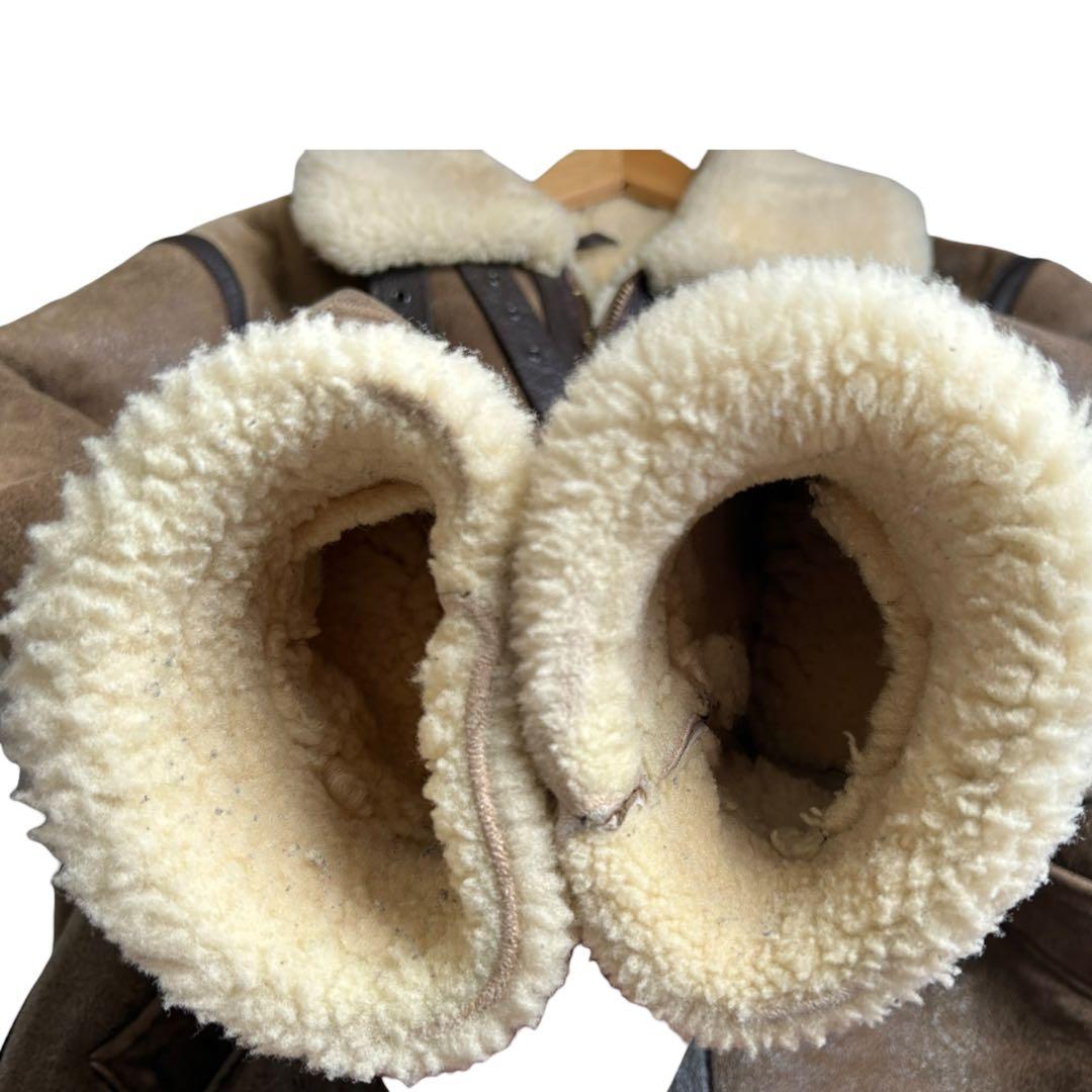 schott B-3 ムートン ボア レザー ジャケット フライトジャケット