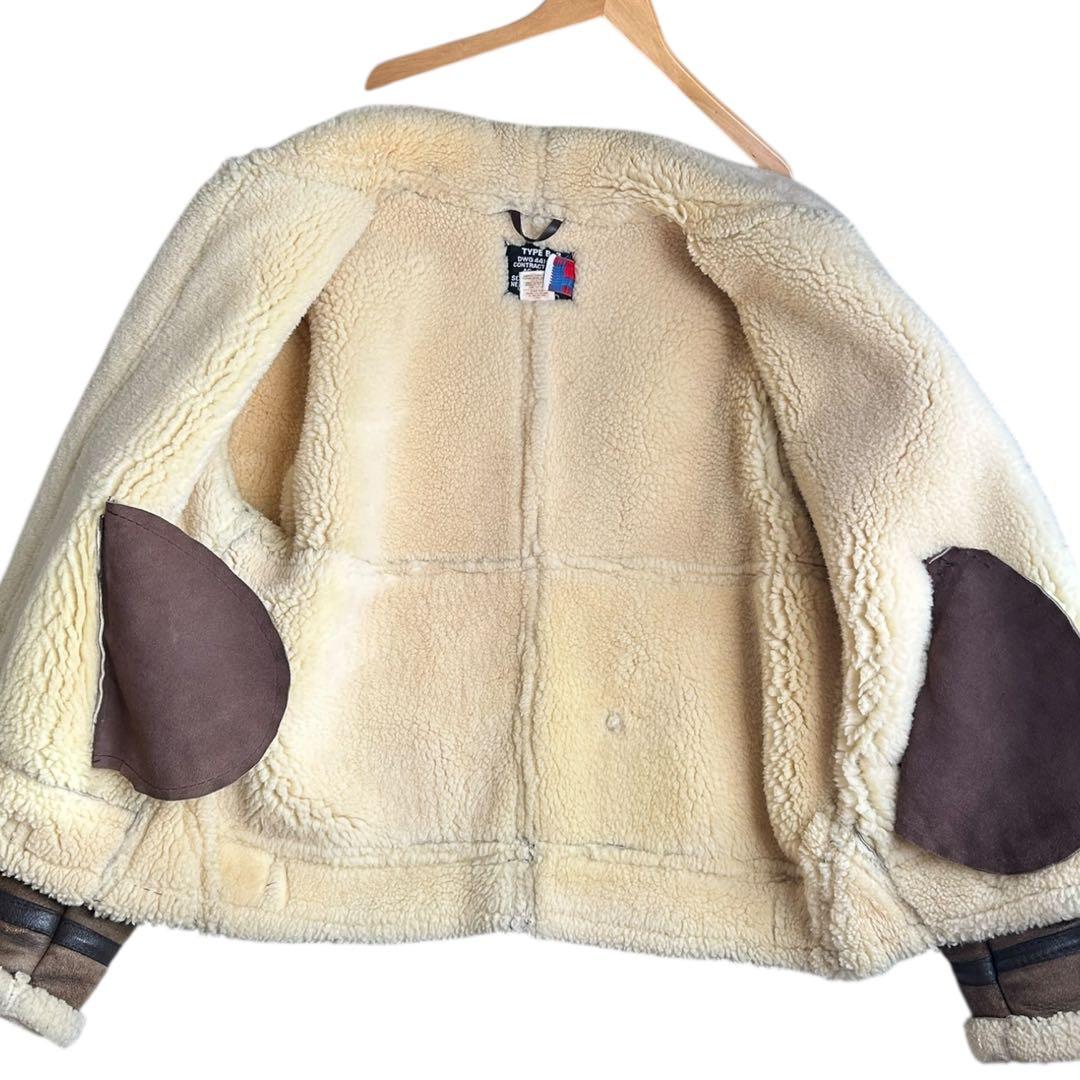 schott B-3 ムートン ボア レザー ジャケット フライトジャケット