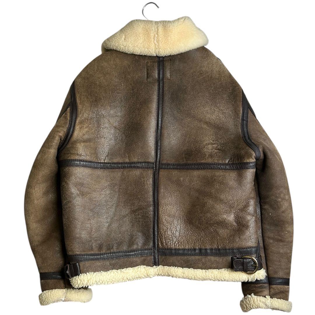 schott B-3 ムートン ボア レザー ジャケット フライトジャケット