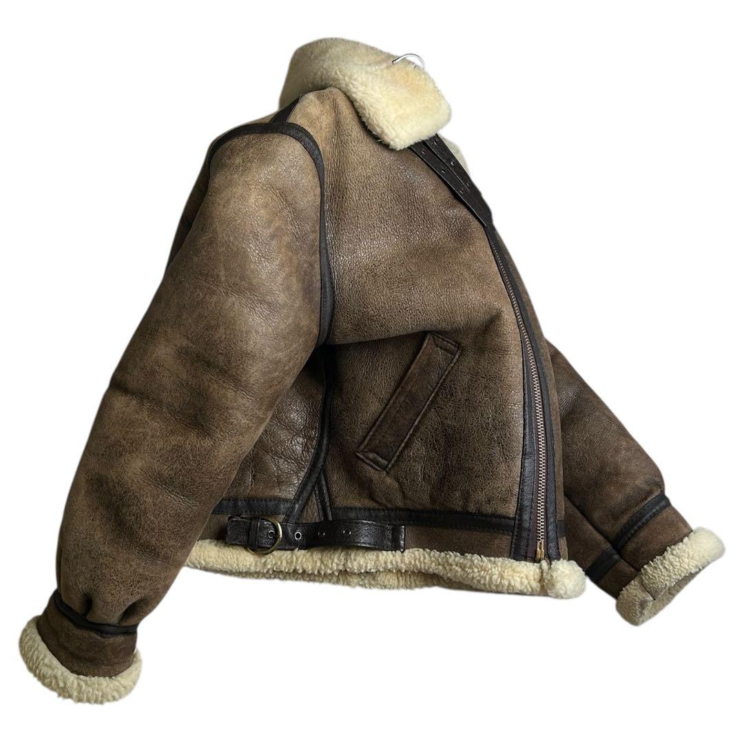 schott B-3 ムートン ボア レザー ジャケット フライトジャケット