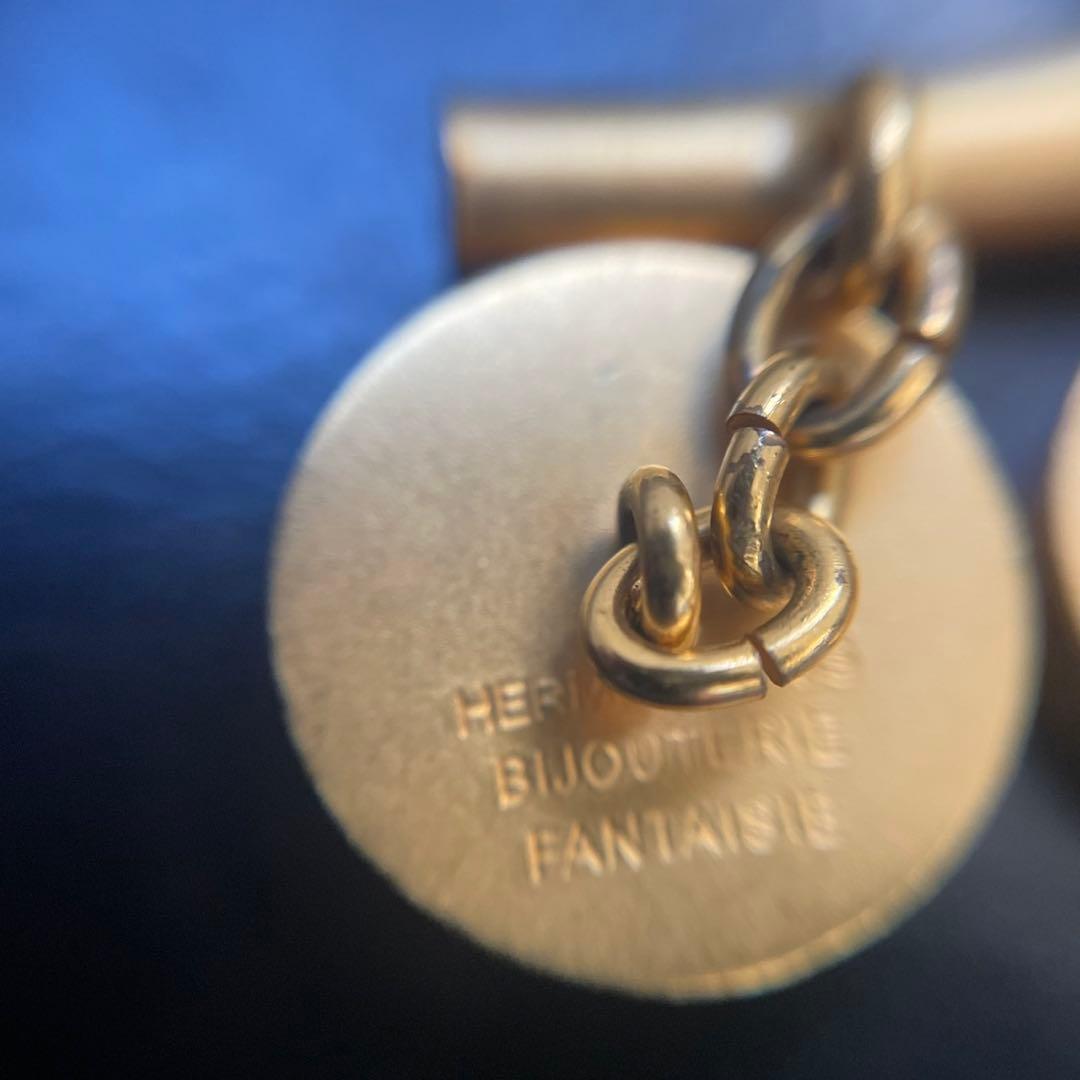 HERMES エルメス　セリエカフスボタン　ゴールド/ブラックシェル　美品①