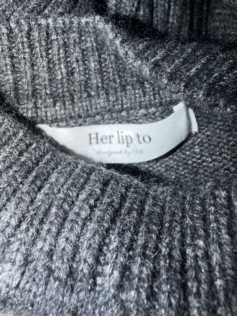 ワンピース Moor Argyle Ribbon Knit Dress