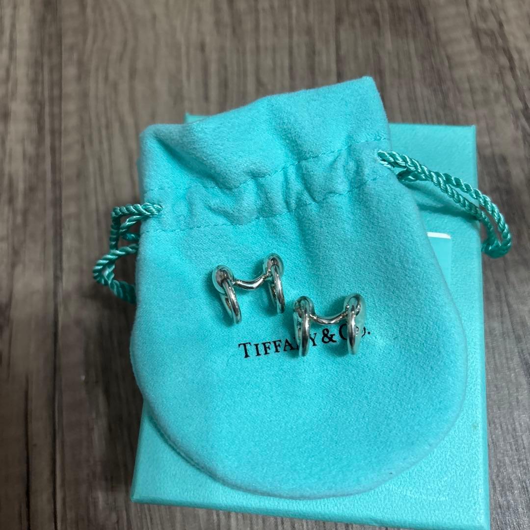 ティファニー　エターナルサークル　カフリンクス　カフスボタン　シルバー