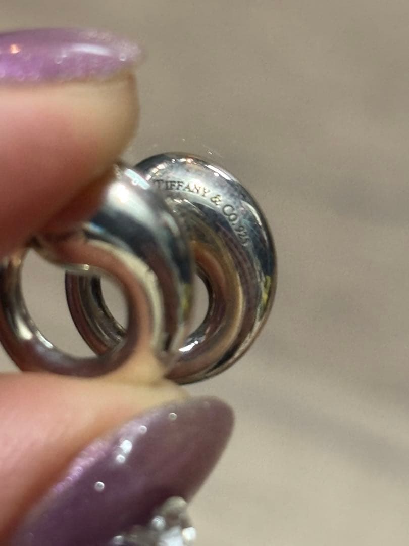 ティファニー　エターナルサークル　カフリンクス　カフスボタン　シルバー