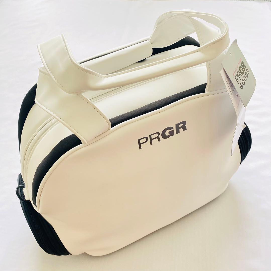 【新品】PRGR　プロギア　ボストンバッグ　ゴルフバッグ　スポーツ　白×黒