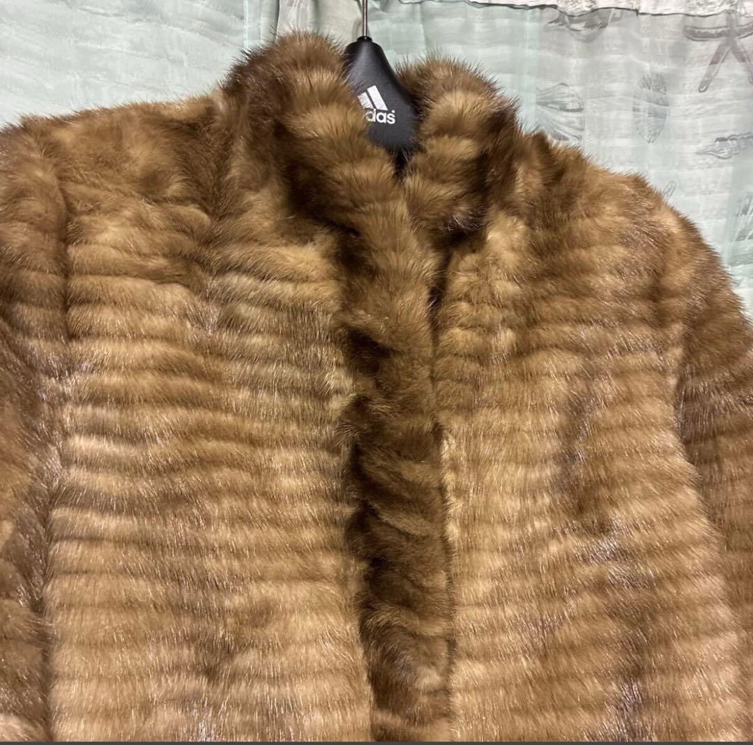 ミンク　ハーフコート　リアルファー