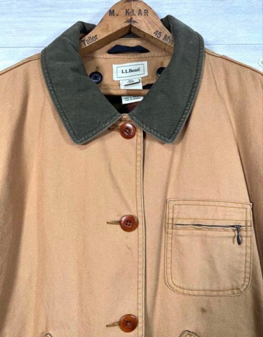 エルエルビーン L.L.BEAN ハンティングジャケット ベージュ 茶 90s