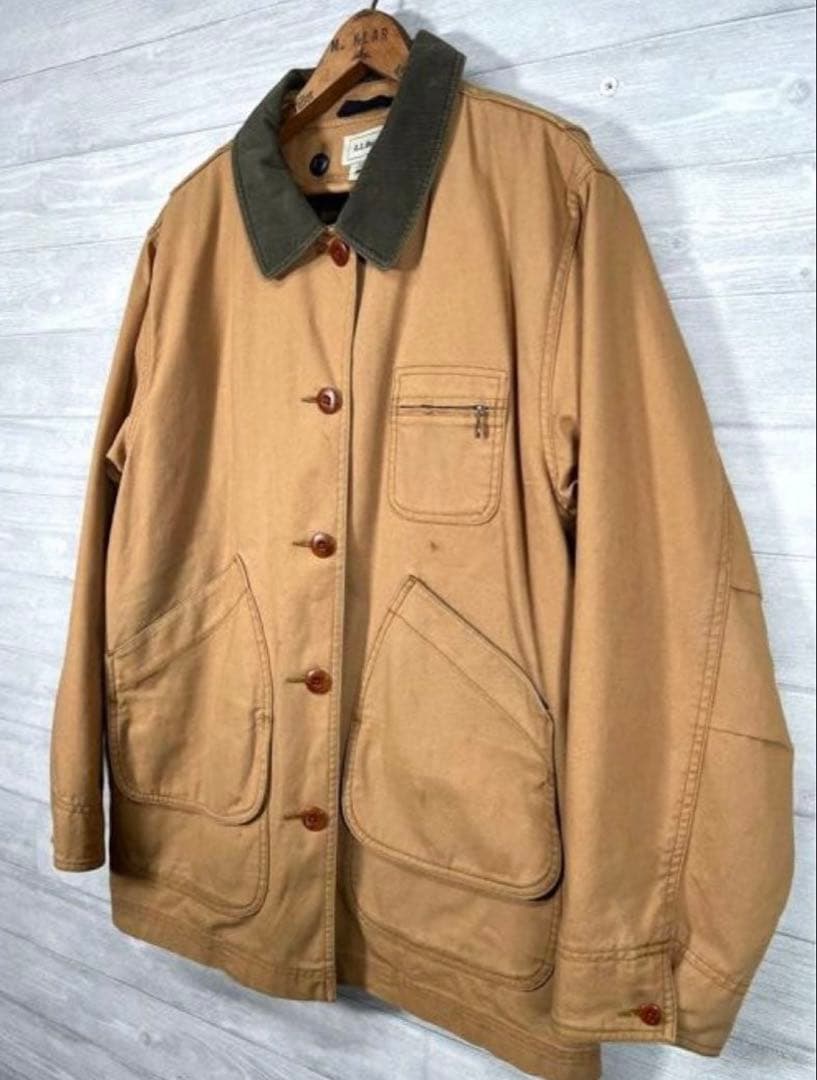 エルエルビーン L.L.BEAN ハンティングジャケット ベージュ 茶 90s