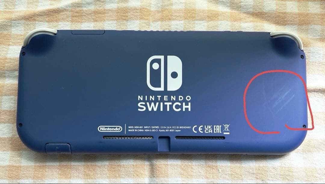 Nintendo switch lite 本体 グレー ジャンク