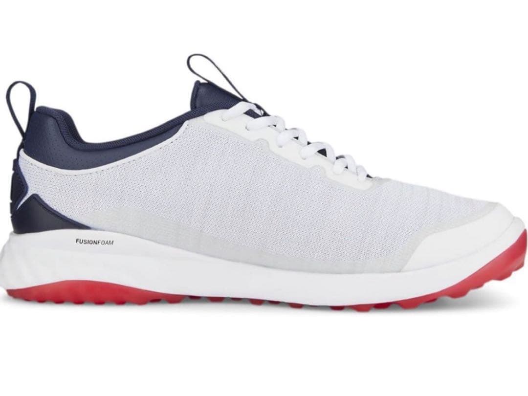 【新品未使用／30cm】PUMA ゴルフシューズ フュージョン スパイクレス防水