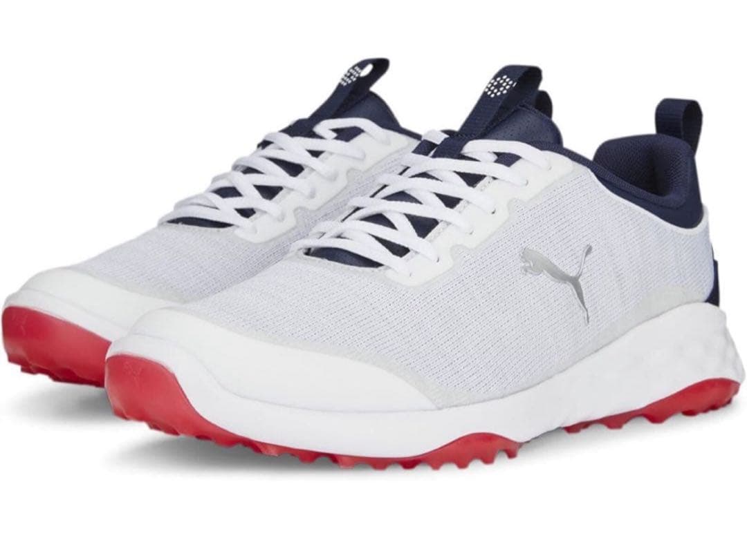 【新品未使用／30cm】PUMA ゴルフシューズ フュージョン スパイクレス防水