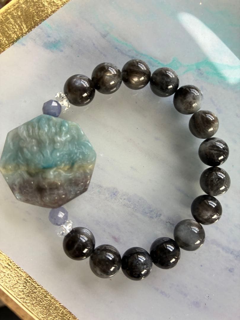 エレスチャルアメジストブレスレット