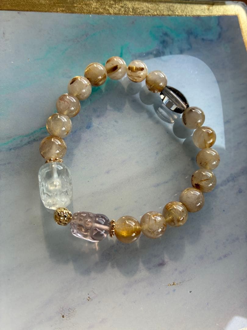 エレスチャルアメジストブレスレット