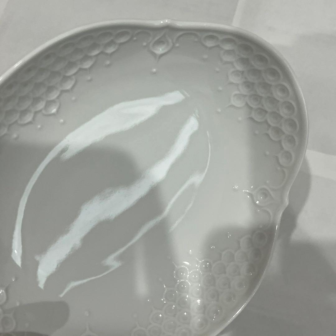 マイセン ホワイトレリーフ オードブルディッシュ 4枚セット