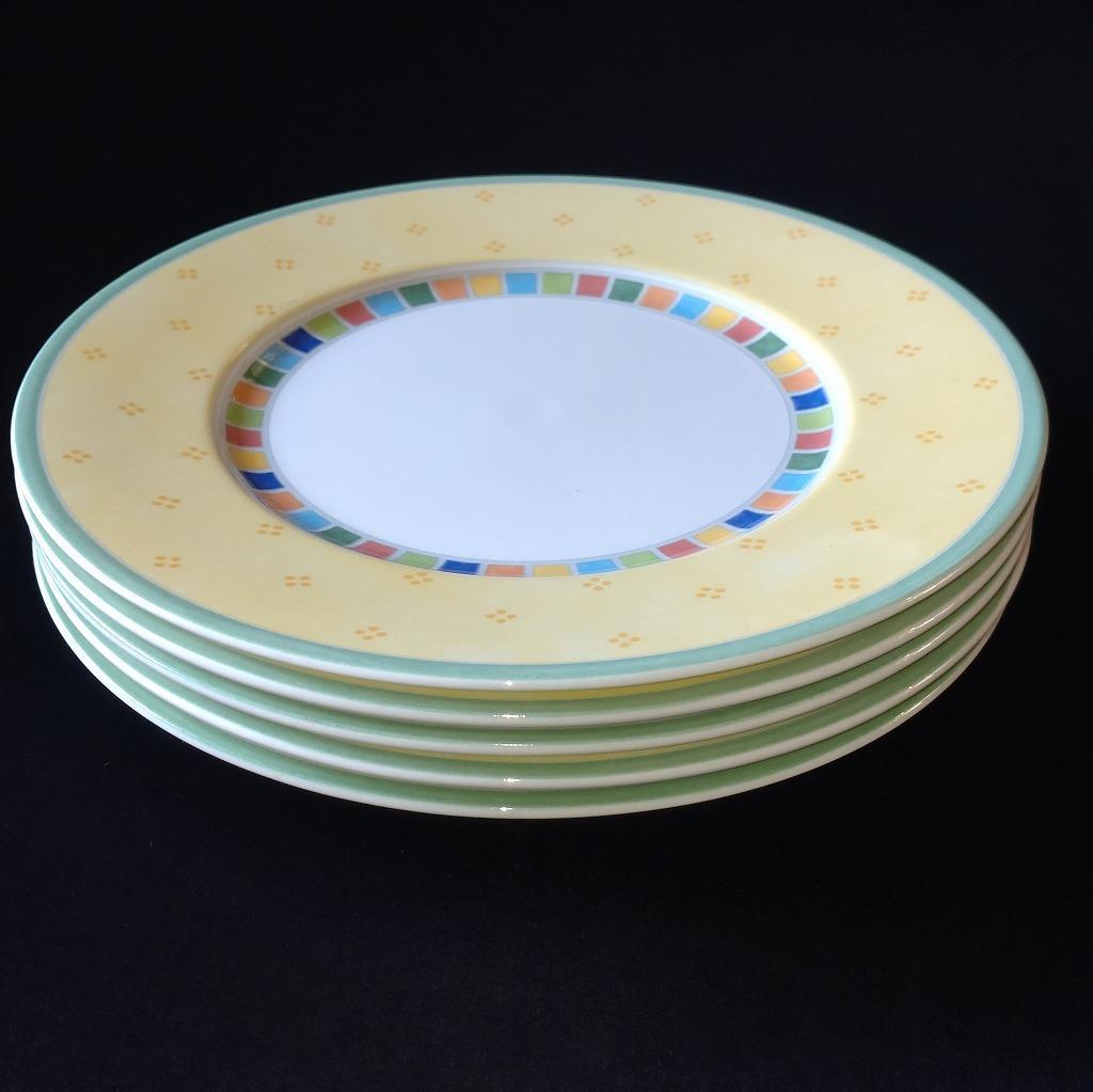 ビルロイ＆ボッホ ディナープレート 5枚セット 直径約21.7cm【5223】