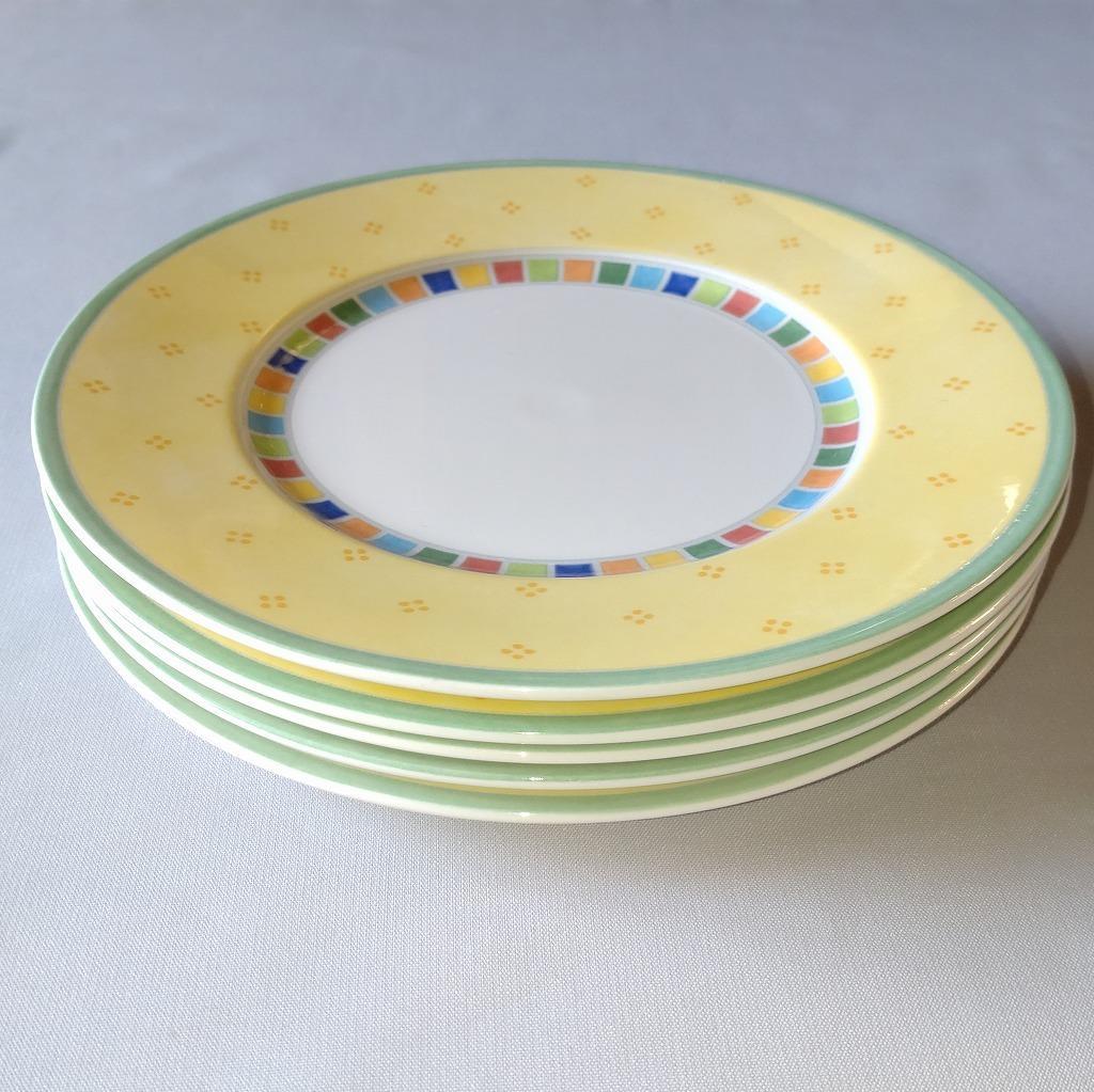 ビルロイ＆ボッホ ディナープレート 5枚セット 直径約21.7cm【5223】