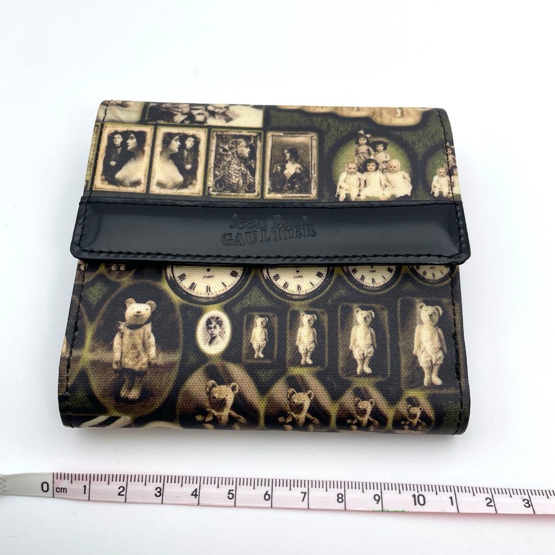 ジャンポール　ゴルチエ　折り財布　wホック　アンティークベア