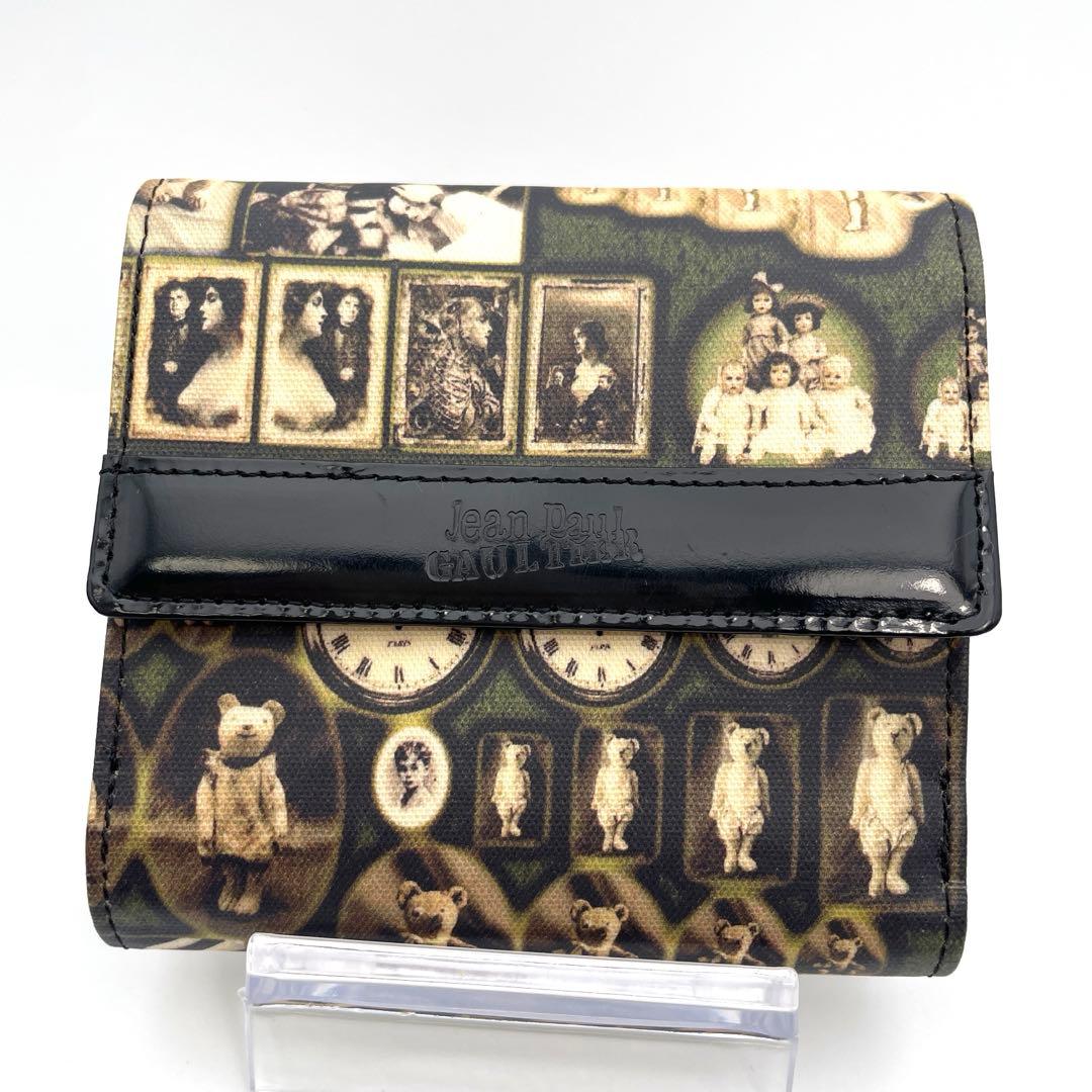 ジャンポール　ゴルチエ　折り財布　wホック　アンティークベア