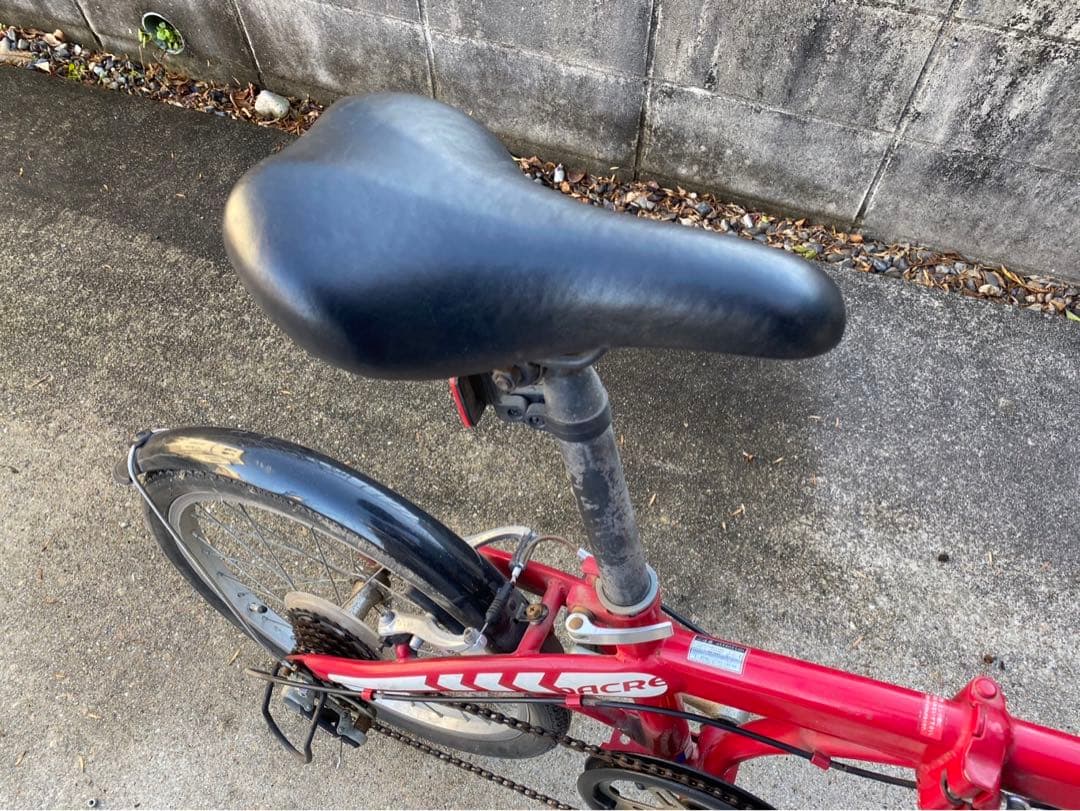 NACRE 折りたたみ自転車 レッド　20インチ　送料込みです！