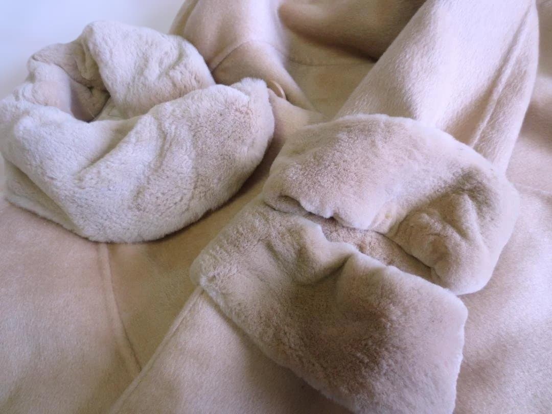 KIMIJIMA カシミヤ 100%エンバミンク襟コートWフェイス一枚仕立て