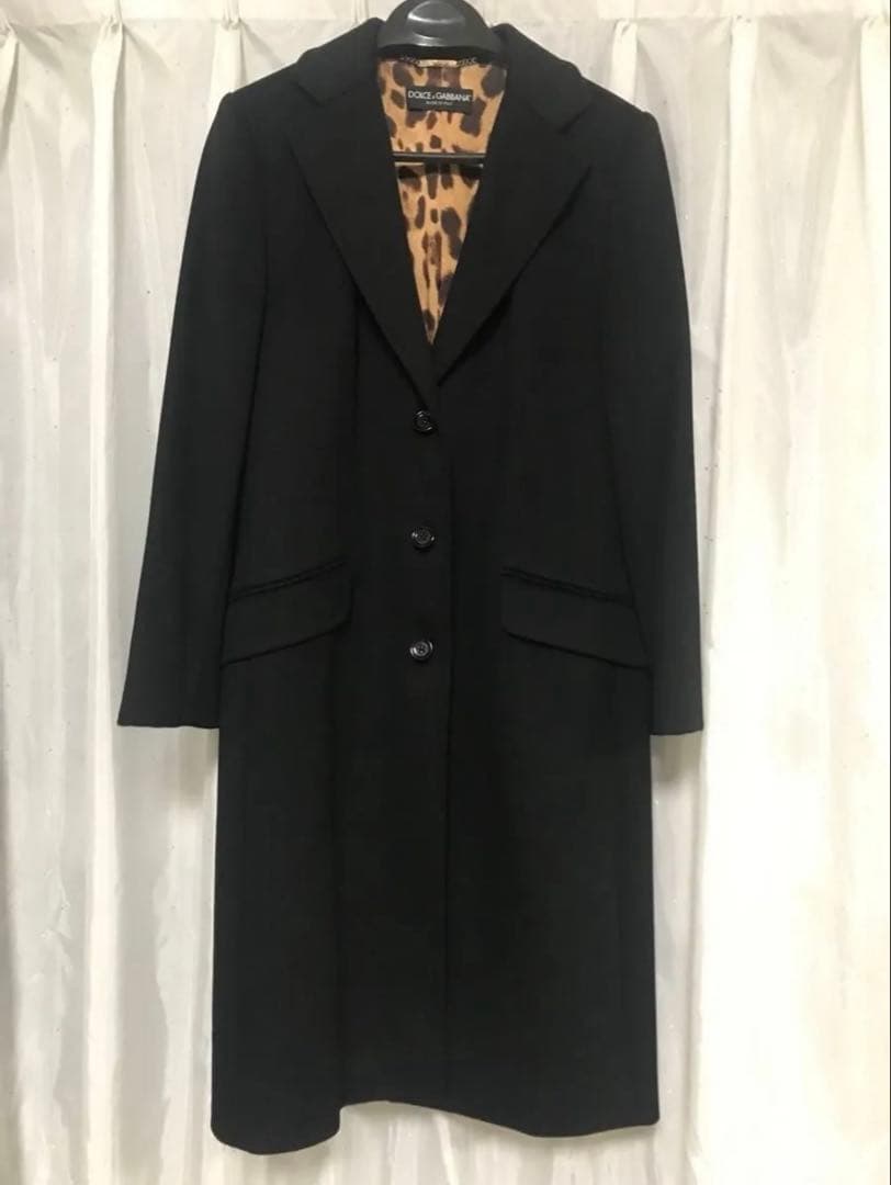 新品同様　希少　DOLCE &GABBANA カシミアコート　イタリア製　40