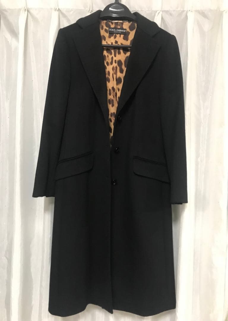 新品同様　希少　DOLCE &GABBANA カシミアコート　イタリア製　40