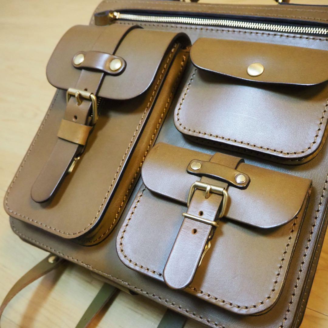 HERZ 前面3ポケット標本3wayバッグ(A-19-R) 肩当て付き　リュック