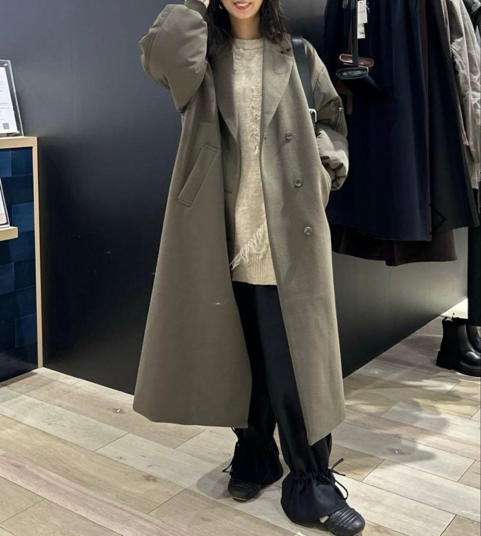 大人気！最終値下げ✴︎今季✴︎新品✴︎レプシィムドッキングロングコート✴︎モカーキ